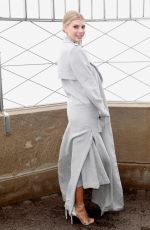 CHARLOTTE MCKINNEY at Eempire State Building Photoshoot to Promote Her New Movie 04/21/2017