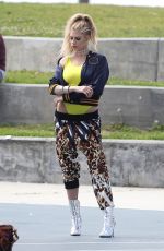 CHARLOTTE MCKINNEY on the Set of a Photoshoot in Venice Beach 04/04/2017