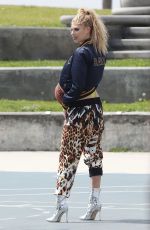 CHARLOTTE MCKINNEY on the Set of a Photoshoot in Venice Beach 04/04/2017