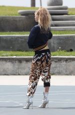 CHARLOTTE MCKINNEY on the Set of a Photoshoot in Venice Beach 04/04/2017