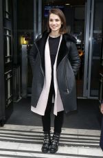 CHARLOTTE RILEY Arrives at BBC Radio 2 in London 04/28/2017