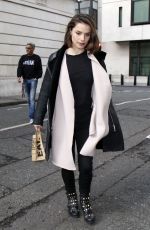 CHARLOTTE RILEY Arrives at BBC Radio 2 in London 04/28/2017