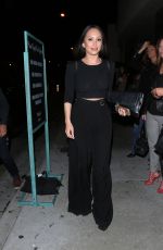 CHERYL BURKE Out for Dinner at Catch LA in West Hollywood 04/22/2017