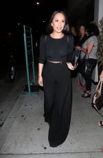 CHERYL BURKE Out for Dinner at Catch LA in West Hollywood 04/22/2017