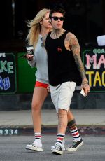 CHIARA FERRAGNI and Fedez Out for Lunch at Joans on Third in Los Angeles 04/25/2017