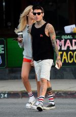 CHIARA FERRAGNI and Fedez Out for Lunch at Joans on Third in Los Angeles 04/25/2017