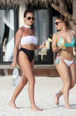 CHLOE and LAURYN GOODMAN in Bikini at a Beach in maldives 04/03/2017