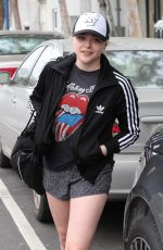CHLOE MORETZ in Shorts Leaves Pilates Class in Los Angeles 04/06/2017