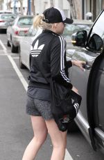 CHLOE MORETZ in Shorts Leaves Pilates Class in Los Angeles 04/06/2017