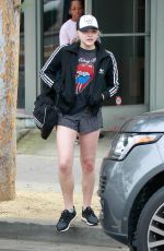 CHLOE MORETZ in Shorts Leaves Pilates Class in Los Angeles 04/06/2017