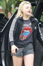 CHLOE MORETZ Out and About in Beverly Hills 04/10/2017
