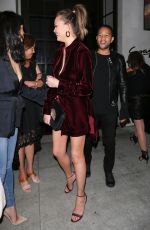 CHRISSY TEIGEN Leaves Spago in Beverly Hills 04/08/2017