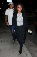 CHRISTINA MILIAN and Brandon Marshall Leaves Catch LA in West Hollywood 04/06/2017