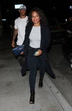 CHRISTINA MILIAN and Brandon Marshall Leaves Catch LA in West Hollywood 04/06/2017