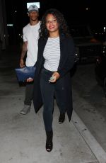 CHRISTINA MILIAN and Brandon Marshall Leaves Catch LA in West Hollywood 04/06/2017