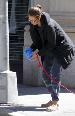 CHRISTY TURLINGTON Out with Her Dog in New York 04/08/2017