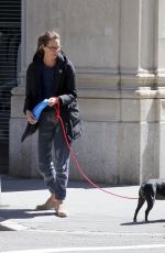CHRISTY TURLINGTON Out with Her Dog in New York 04/08/2017