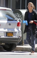 CHRISTY TURLINGTON Out with Her Dog in New York 04/08/2017