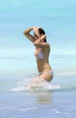 CINDY CRAWFORD in Bikini on the Beach in St. Barts 04/04/2017