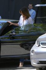 CINDY CRAWFORD Leaves Hotel Bel-Air in Los Angeles 03/31/2017