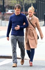 CLAIRE DANES and Her Husband Hugh Dancy Out in New York 04/25/2017