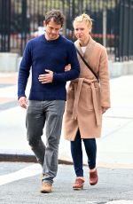 CLAIRE DANES and Her Husband Hugh Dancy Out in New York 04/25/2017