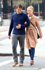 CLAIRE DANES and Her Husband Hugh Dancy Out in New York 04/25/2017