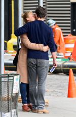 CLAIRE DANES and Her Husband Hugh Dancy Out in New York 04/25/2017