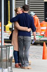 CLAIRE DANES and Her Husband Hugh Dancy Out in New York 04/25/2017