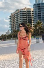 CLAUDIA ROMANI in Bikini at South Beach in Miami 04/09/2017