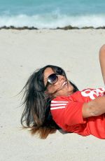 CLAUDIA ROMANI in Bikini Bottom on the Set of a Photoshoot 04/25/2017