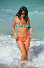 CLAUDIA ROMANI in Bikini on the Beach in Miami 04/20/2017