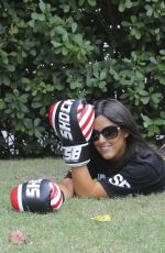 CLAUDIA ROMANI on the Set of a Photoshoot with Boxing Gloves in Miami 04/02/2017