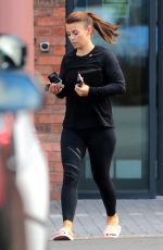 COLEEN ROONEY Leaves Her Gym in Cheshire 04/26/2017