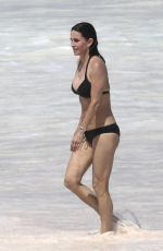 COURTENEY COX in Bikini on the Beach in Bahamas 04/02/2017