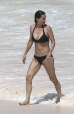 COURTENEY COX in Bikini on the Beach in Bahamas 04/02/2017