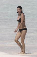 COURTENEY COX in Bikini on the Beach in Bahamas 04/02/2017