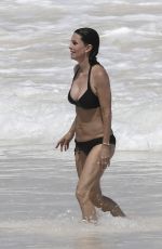 COURTENEY COX in Bikini on the Beach in Bahamas 04/02/2017