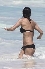 COURTENEY COX in Bikini on the Beach in Bahamas 04/02/2017