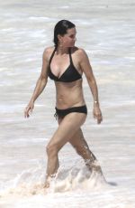 COURTENEY COX in Bikini on the Beach in Bahamas 04/02/2017