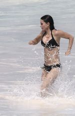 COURTENEY COX in Bikini on the Beach in Bahamas 04/02/2017