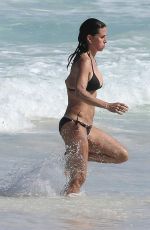 COURTENEY COX in Bikini on the Beach in Bahamas 04/04/2017