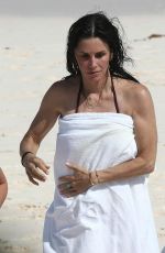 COURTENEY COX n Bikini on Vacation in Bahamas 04/03/2017