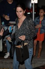 COURTENEY COX Out for Dinner in Los Angeles 04/27/2017