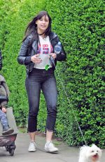DAISY LOWE Out with Her Dog in London 04/24/2017