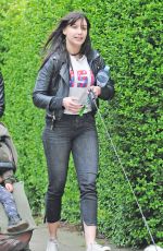 DAISY LOWE Out with Her Dog in London 04/24/2017