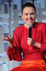 DAISY RIDLEY at Star Wars: The Last Jedi Press Line at 2017 Star Wars Celebration in Orlando 94/14/2017