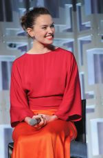 DAISY RIDLEY at Star Wars: The Last Jedi Press Line at 2017 Star Wars Celebration in Orlando 94/14/2017