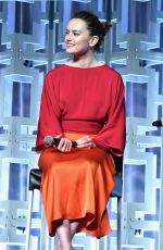 DAISY RIDLEY at Star Wars: The Last Jedi Press Line at 2017 Star Wars Celebration in Orlando 94/14/2017