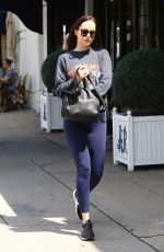 DAKOTA JOHNSON at Cafe  Midi in New York 04/08/2017